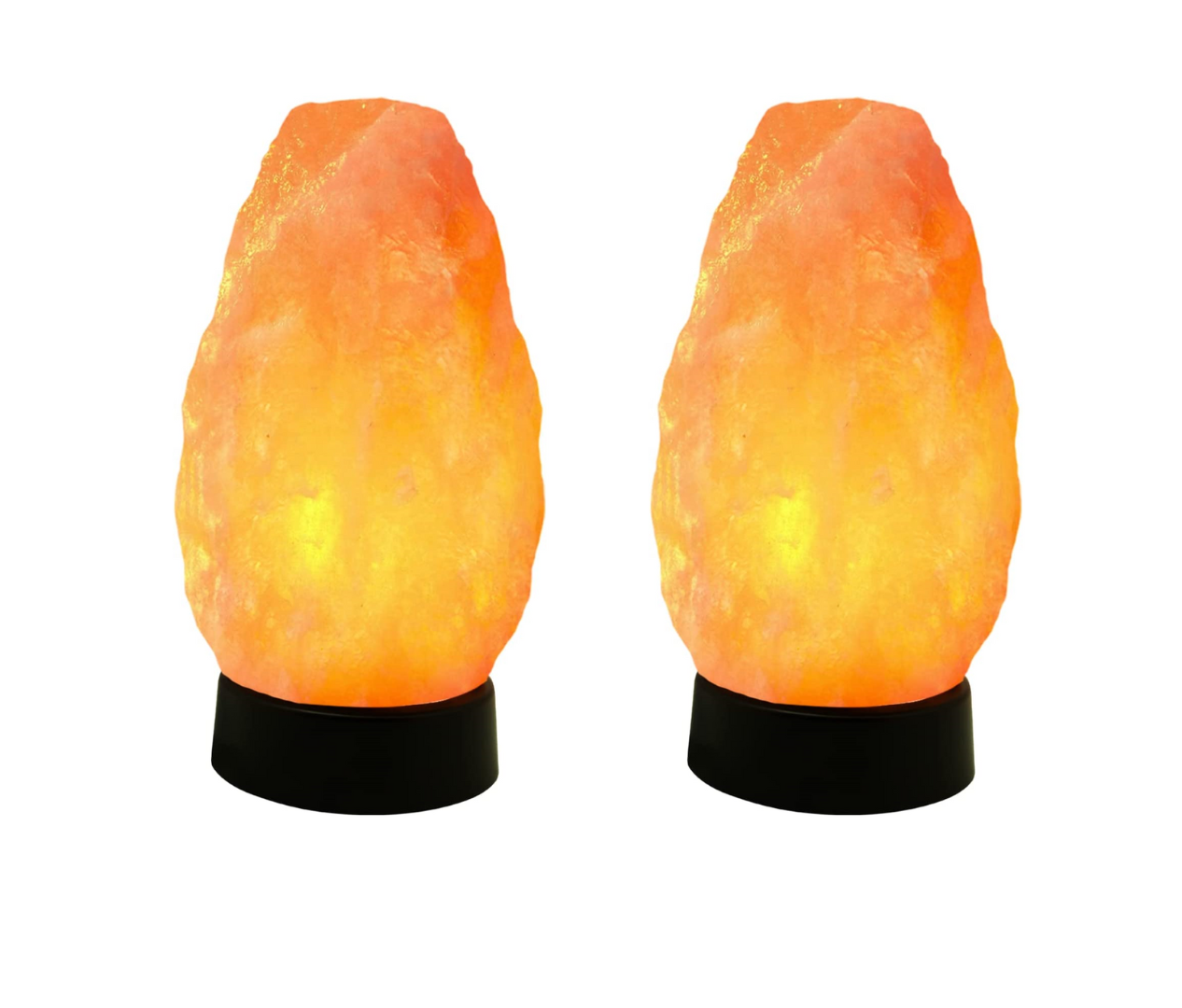 Himalayan Glow Pink Salt Lamp 3-5 Lbs, Multi-Color, Pack of 2