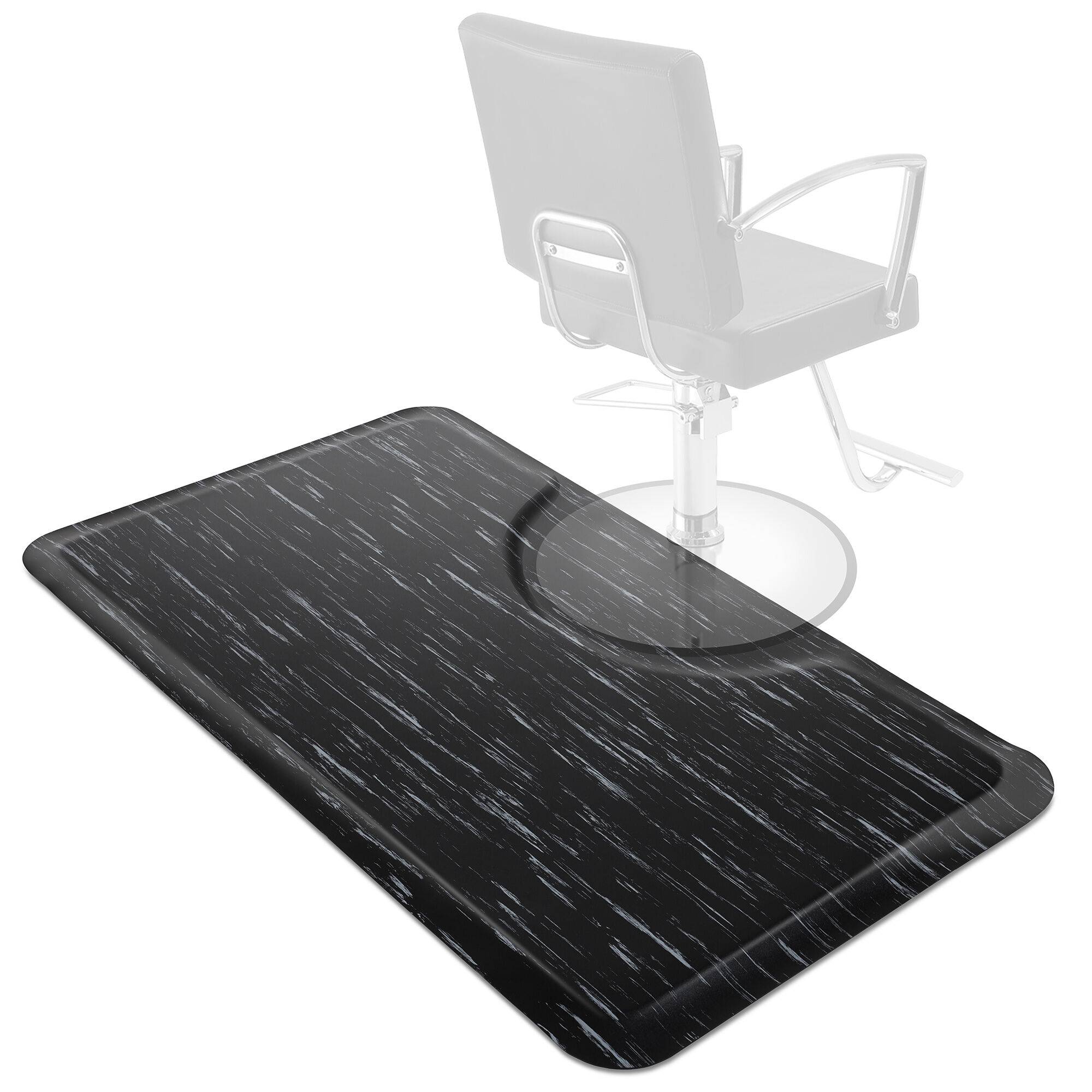 3' x 5' Anti-Fatigue Salon Barber Chair Floor Mat - Marble