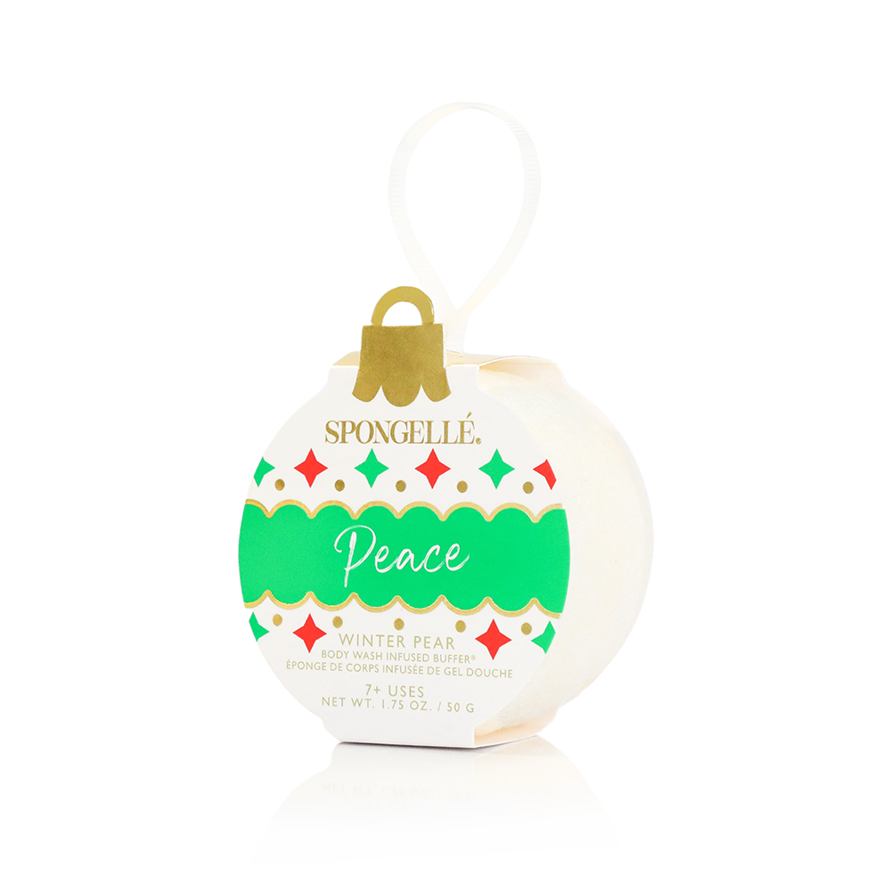 2025 Holiday Ornament Body Wash Induced Buffer - Peace (Winter Pear)