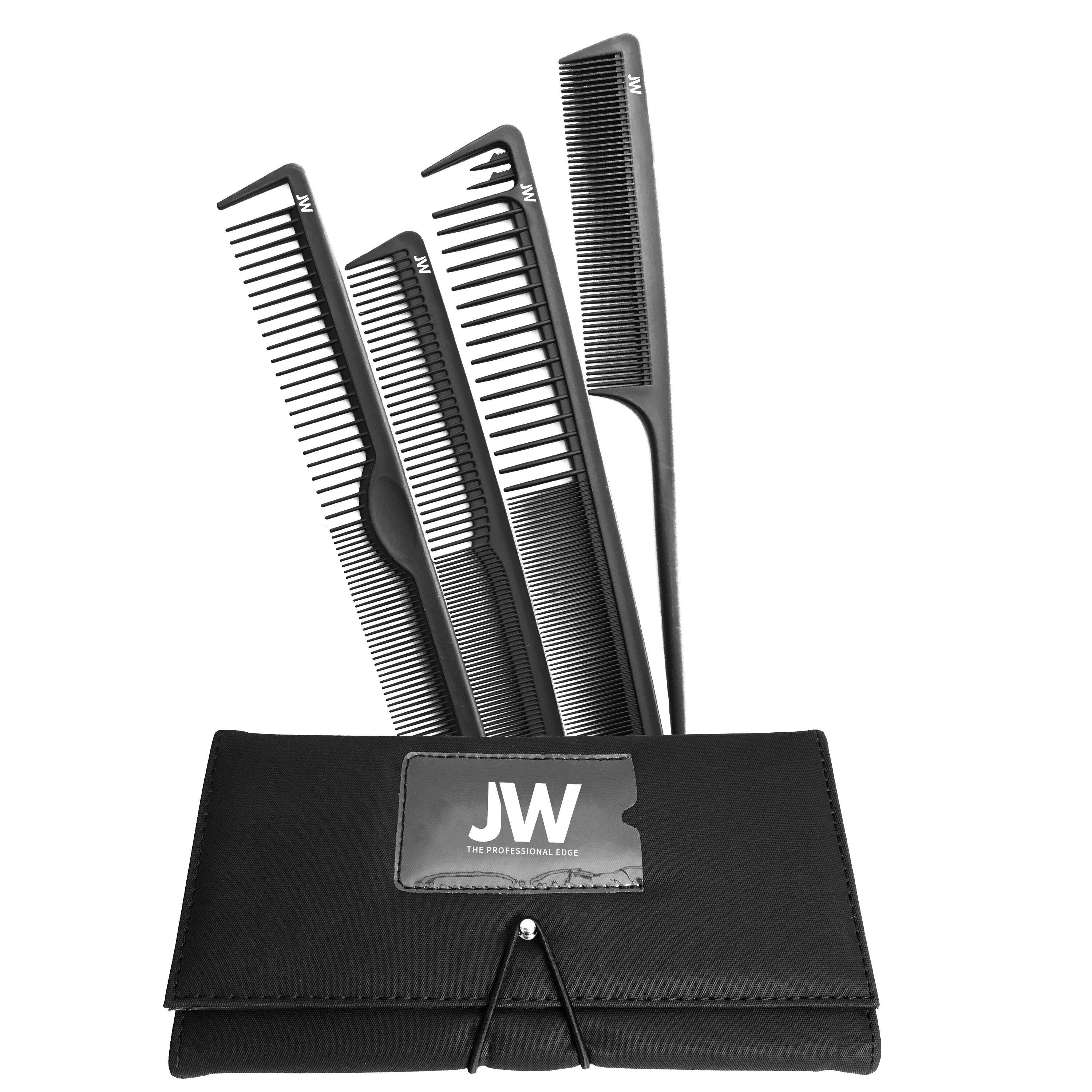 4 Piece Carbon Comb Set With Case