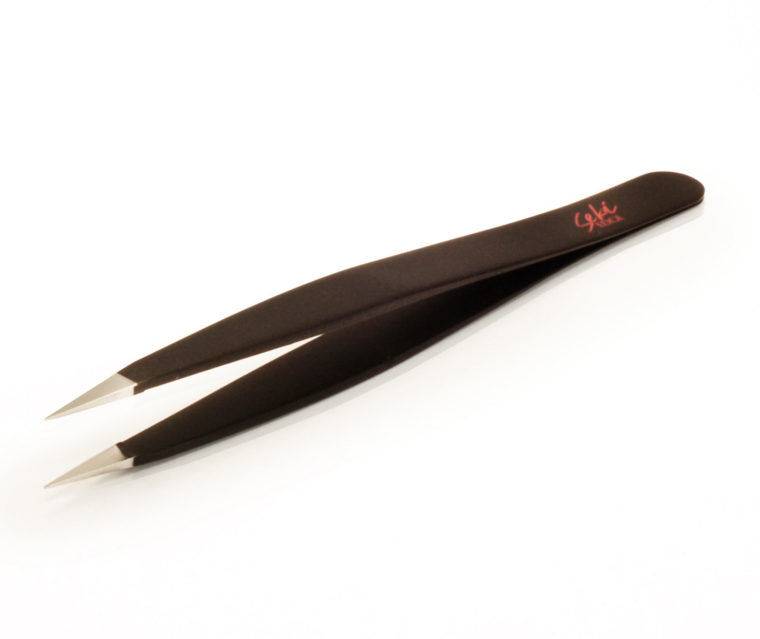 Black Stainless Steel Pointed Tweezer
