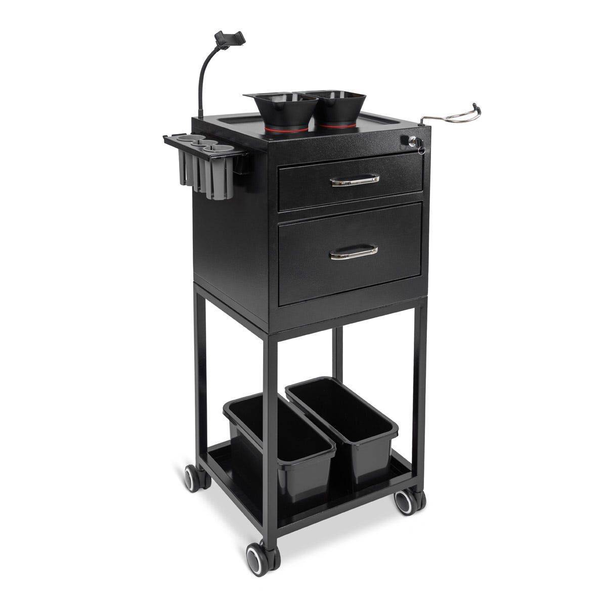 Spazio Color Cart with Locking Drawer