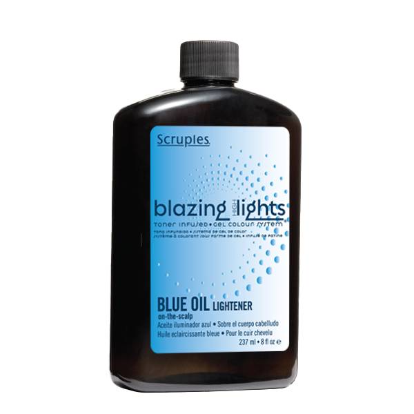 Blazing Highlights Toner Infused Gel Color Blue Oil Lightener 8oz