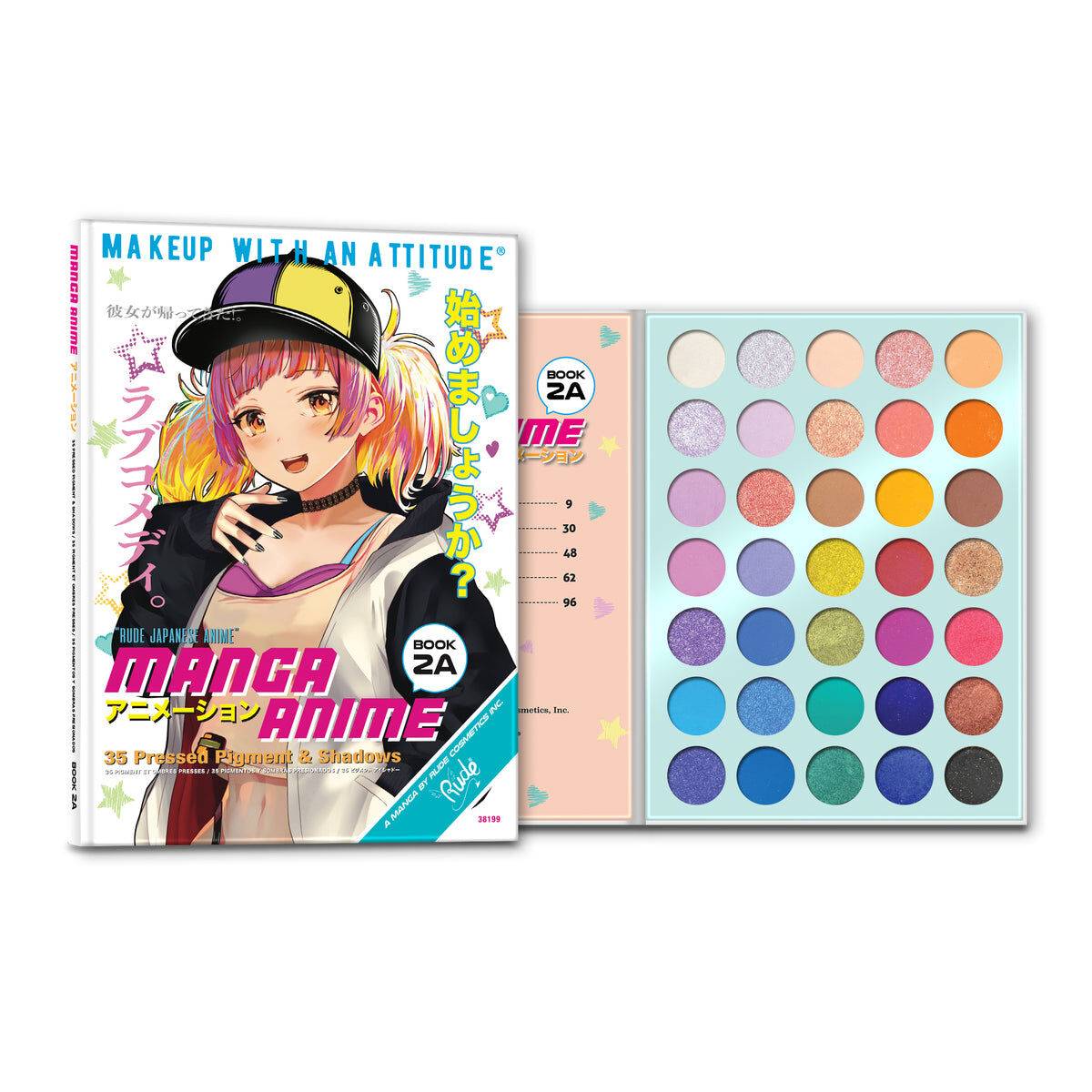 Rude Cosmetics Manga Anime [Book 2A] 35 Eyeshadow Palette