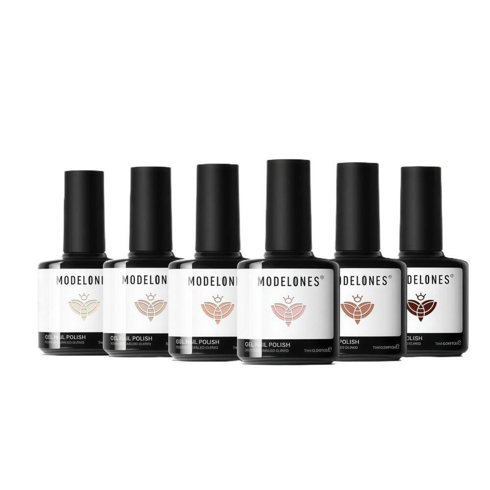 6 Shades Gel Nail Polish Set &ndash; Natural Glow