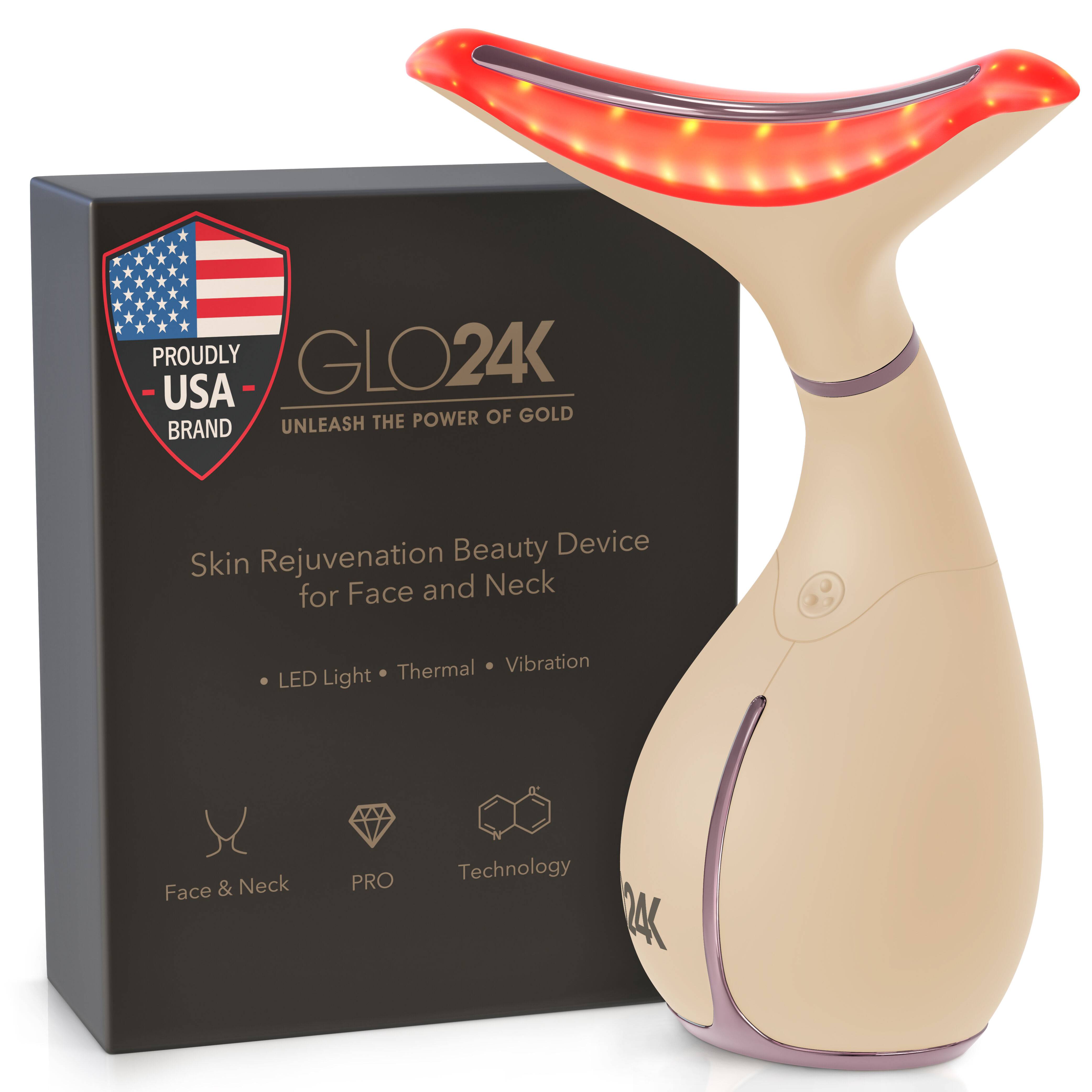 GLO24K 7in1 LED Neck and Face Device (Gold Collection) main image 0