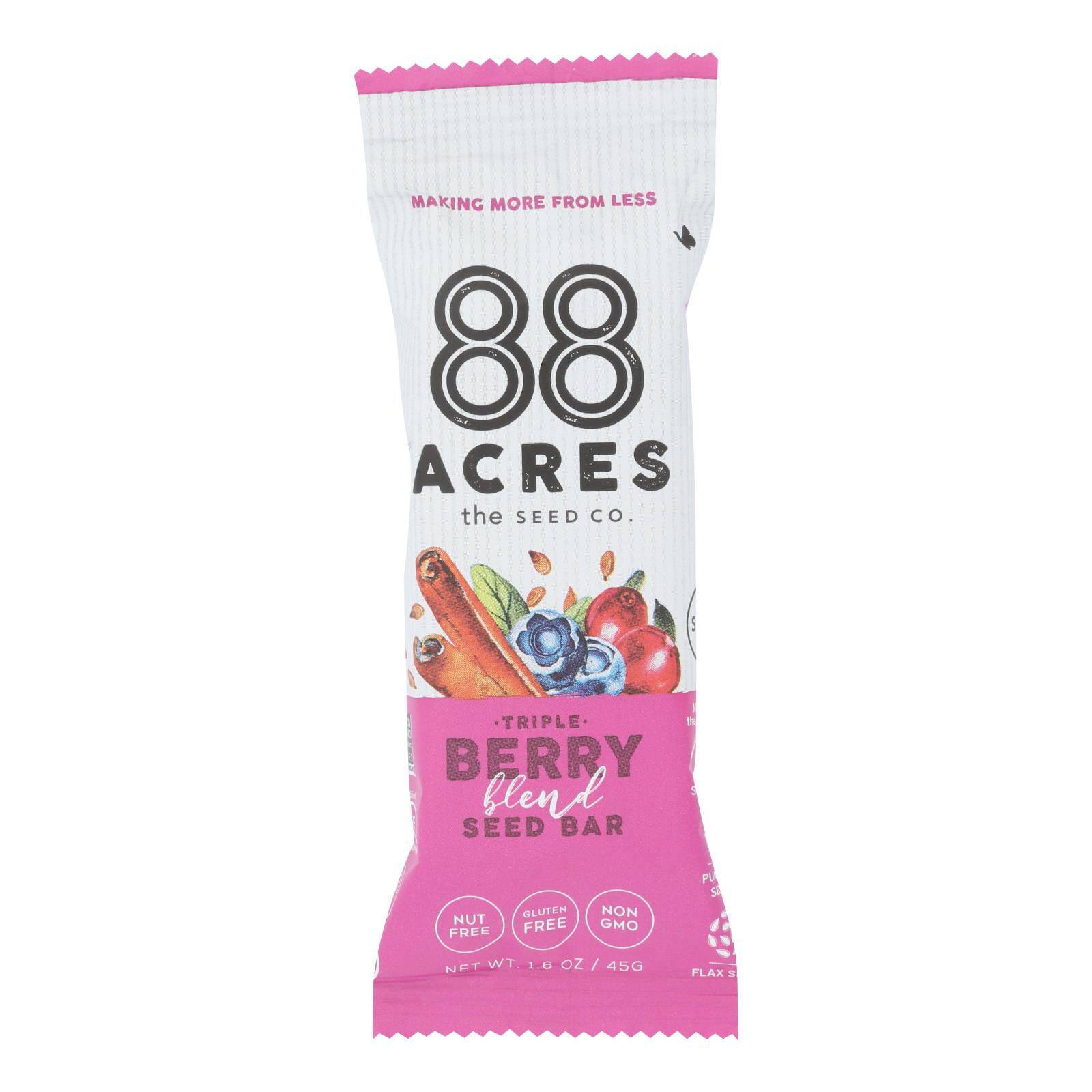 Triple Berry Bars - Case Of 9 - 1.6 Oz Each