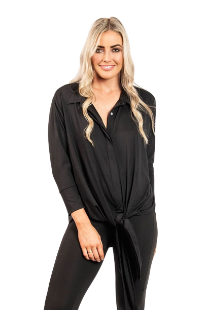 BeauTex Designs Collared Button Up Bleach Resistant Hairdressing