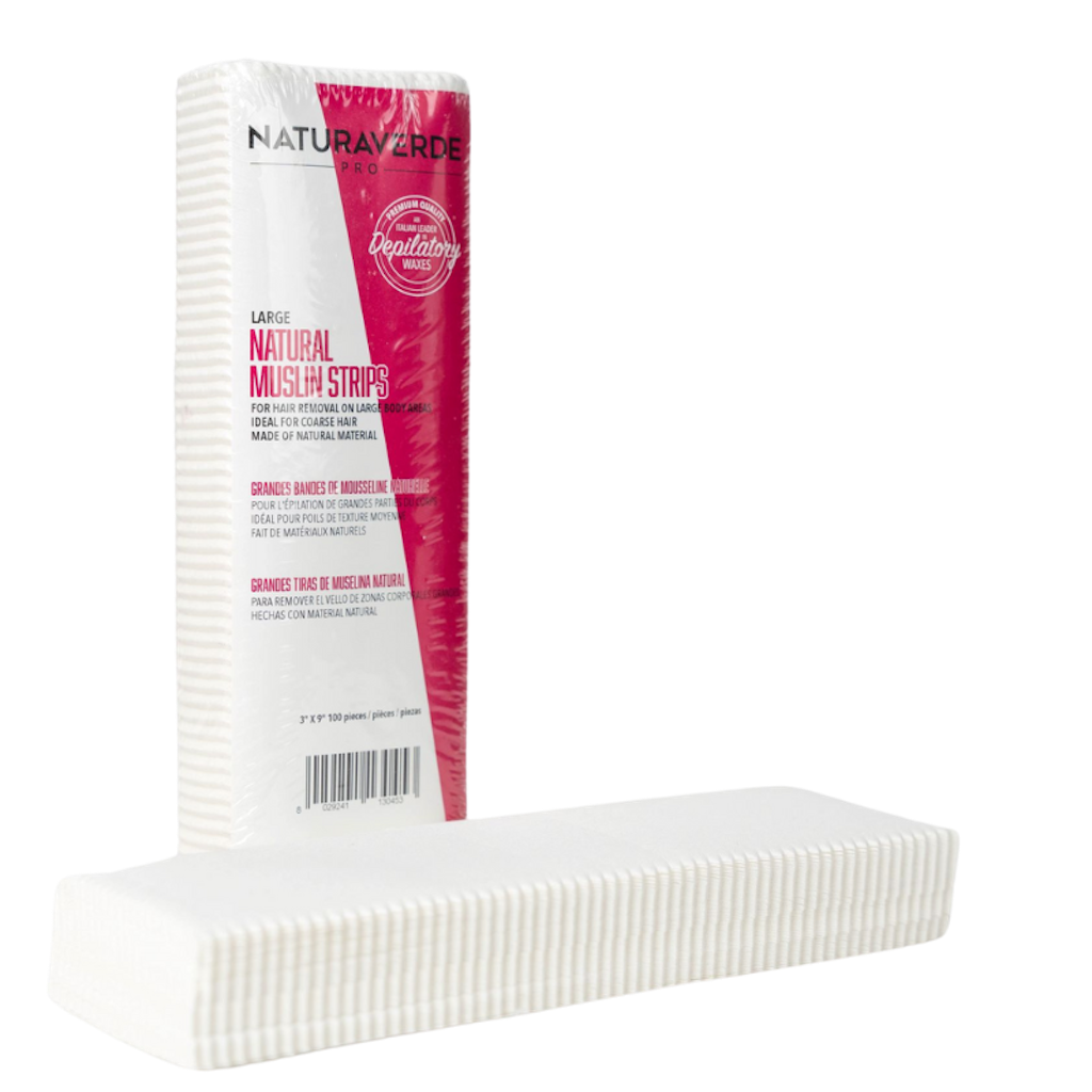 Natural Muslin Waxing Strips For Body - Pack of 100