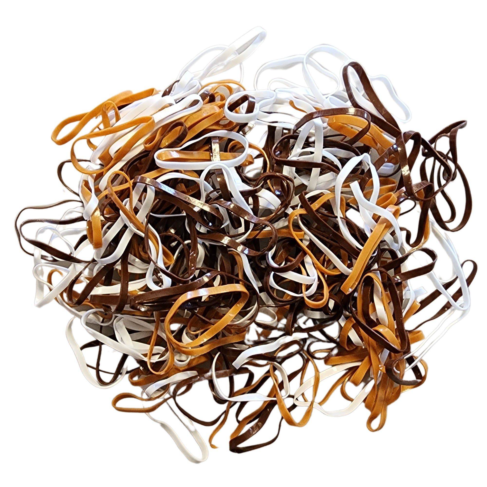 No Snag Hair Ties /  Elastics - 200pc Pack (2cm Diameter)