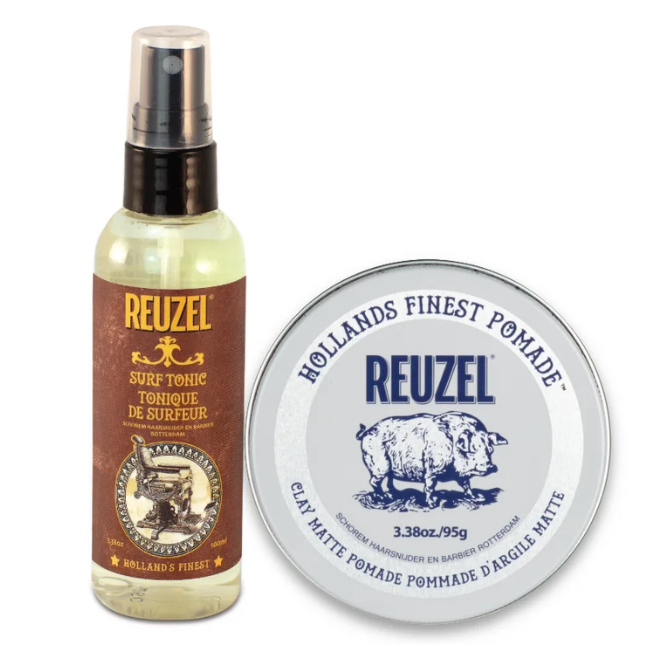 Clay & Surf Tonic Texturizing Salt Spray Duo - 3.38oz