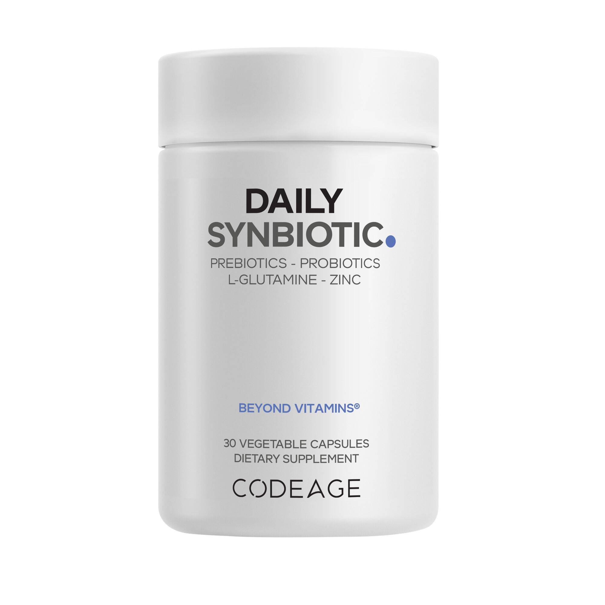 Daily Synbiotic Supplement - Prebiotics, Lactobacillus - Shelf-Stable