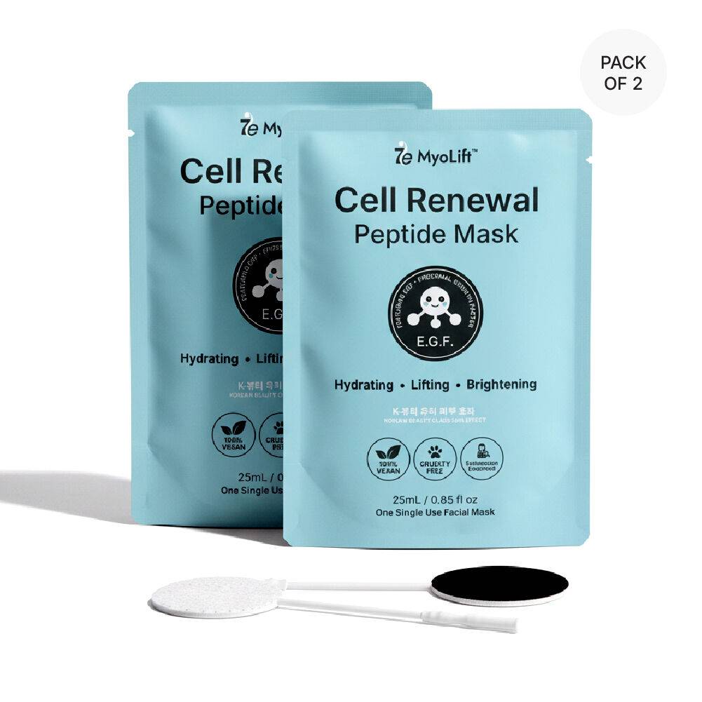 CellRenewal Peptide Mask EGF - 100% Vegan Sheet Mask
