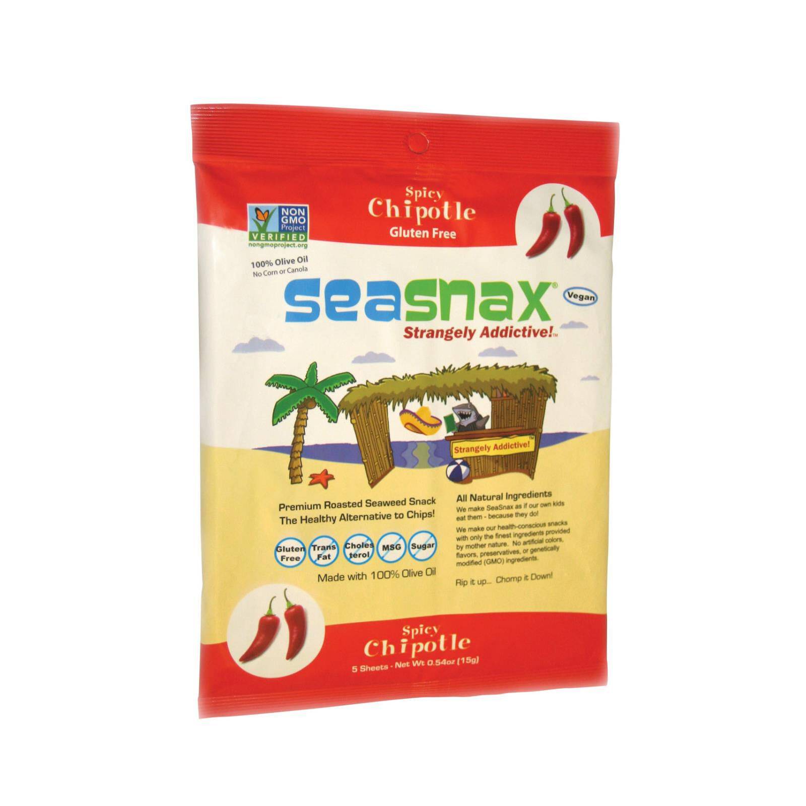 Organic Premium Roasted Seaweed Snack - Case Of 16, 0.54 Oz