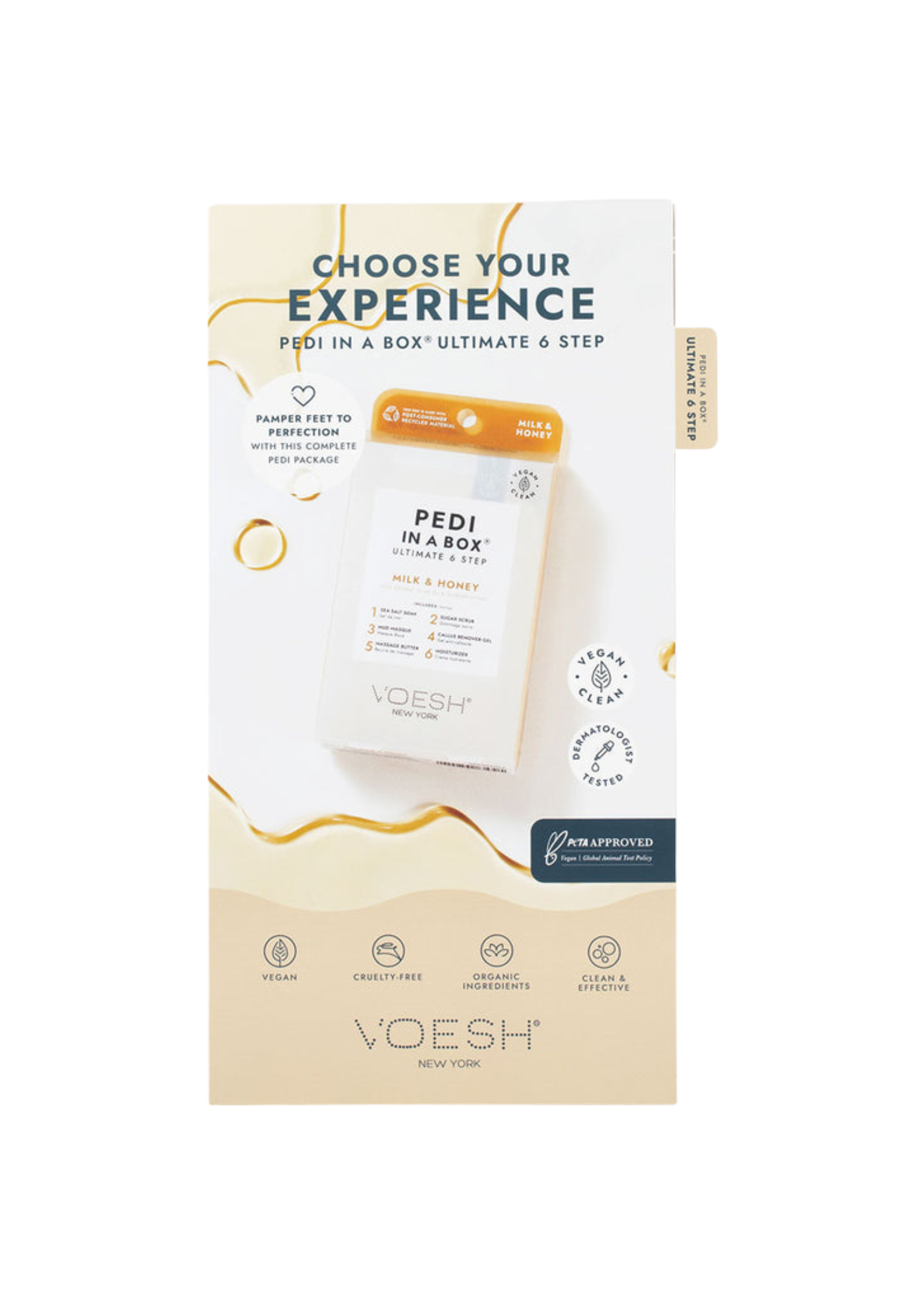 Tri-Fold Salon Menu Pedi in a Box Ultimate 6 Step