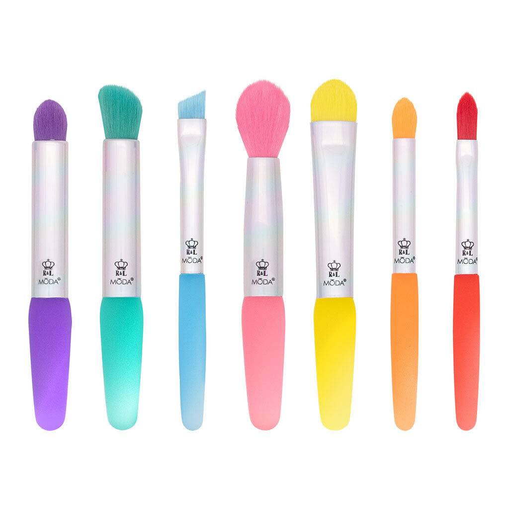 7pc Jelly Mini Makeup Brush Kit