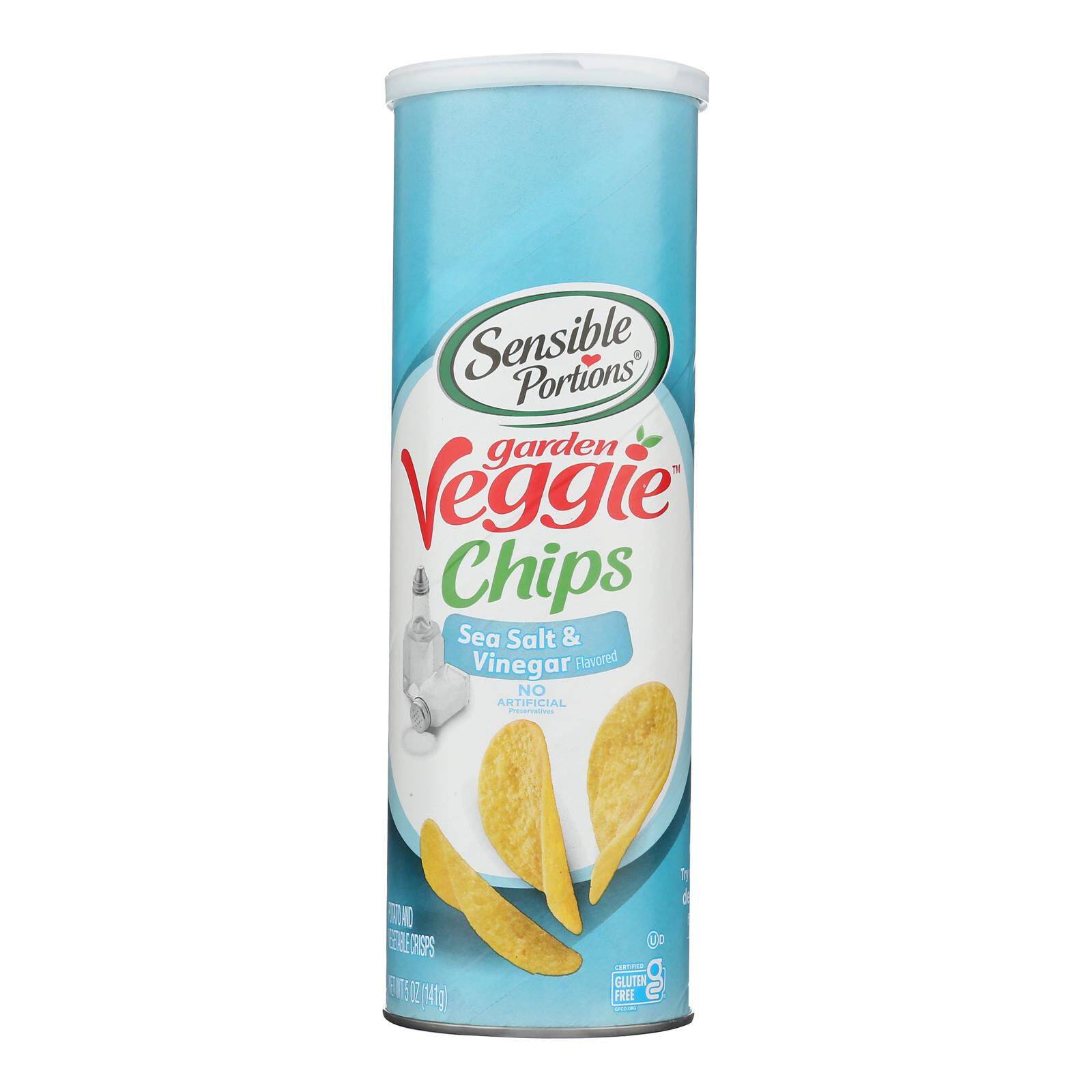 Sea Salt & Vinegar Garden Veggie Chips - Case Of 12, 5 Oz