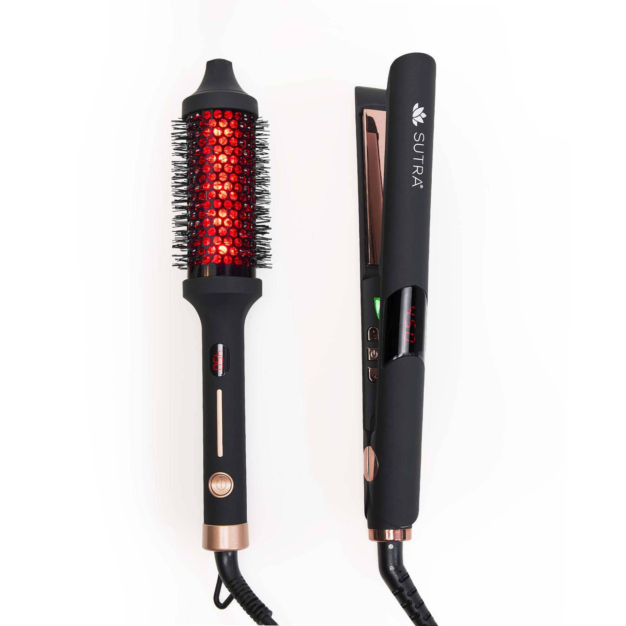 IR Infrared Bundle - IR Thermal Brush & IR Flat iron 1"