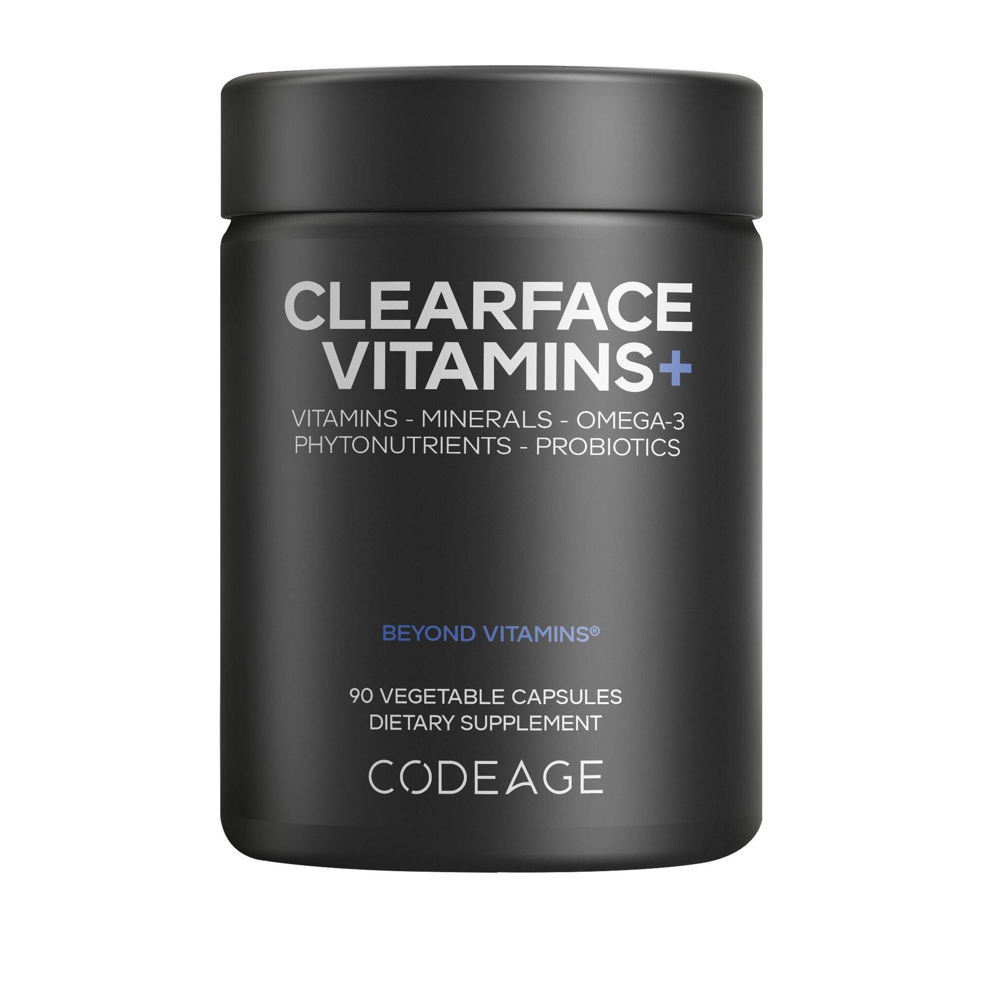 Clearface Pantothenic Acid Niacin Skin Botanical Blend Black Edition