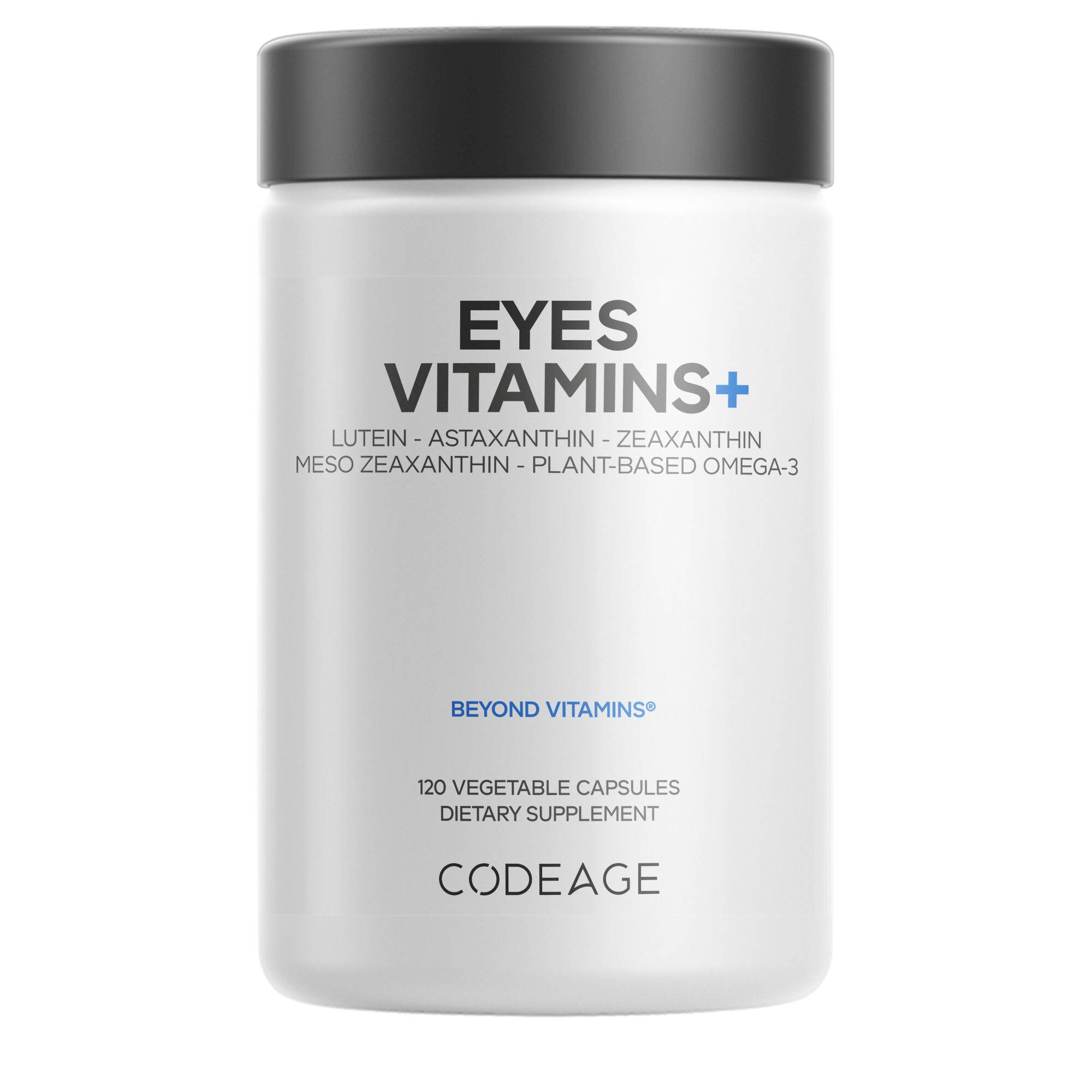 Eyes Vitamins+ AREDS Lutein Astaxanthin Zeaxanthin Plant-Based Omega-3