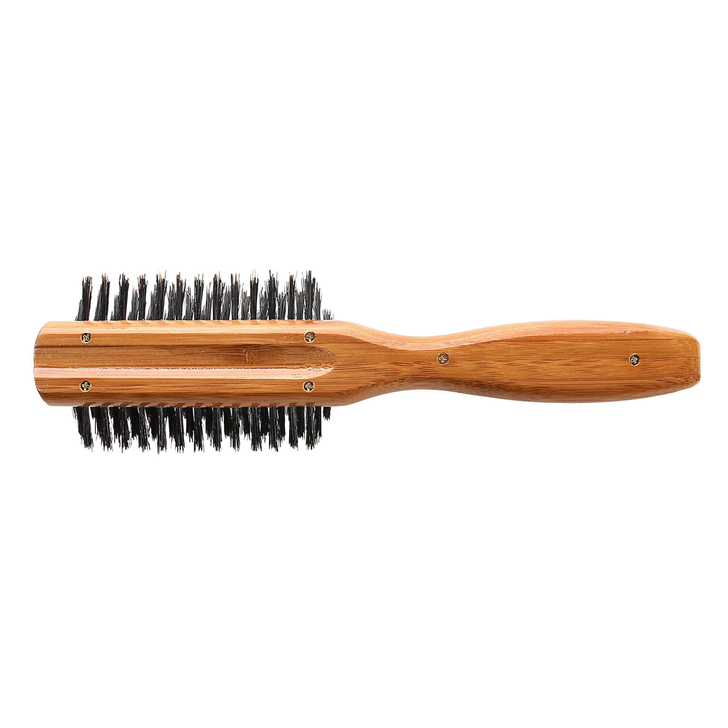 Shine&Condition Boar Bristle FIRM, Bamboo Handle Classic Half Round