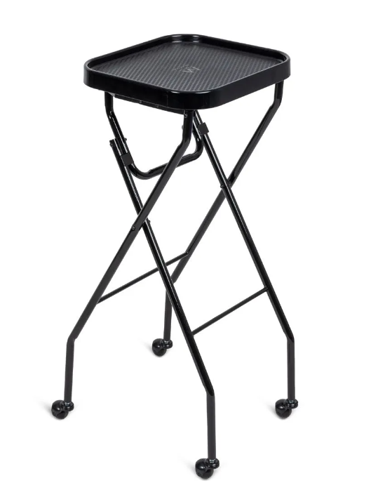 Fold-A-Way Mobile Service Tray in Black