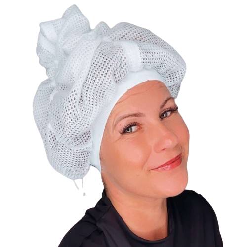 Net plopping Bonnet  Extra Curls