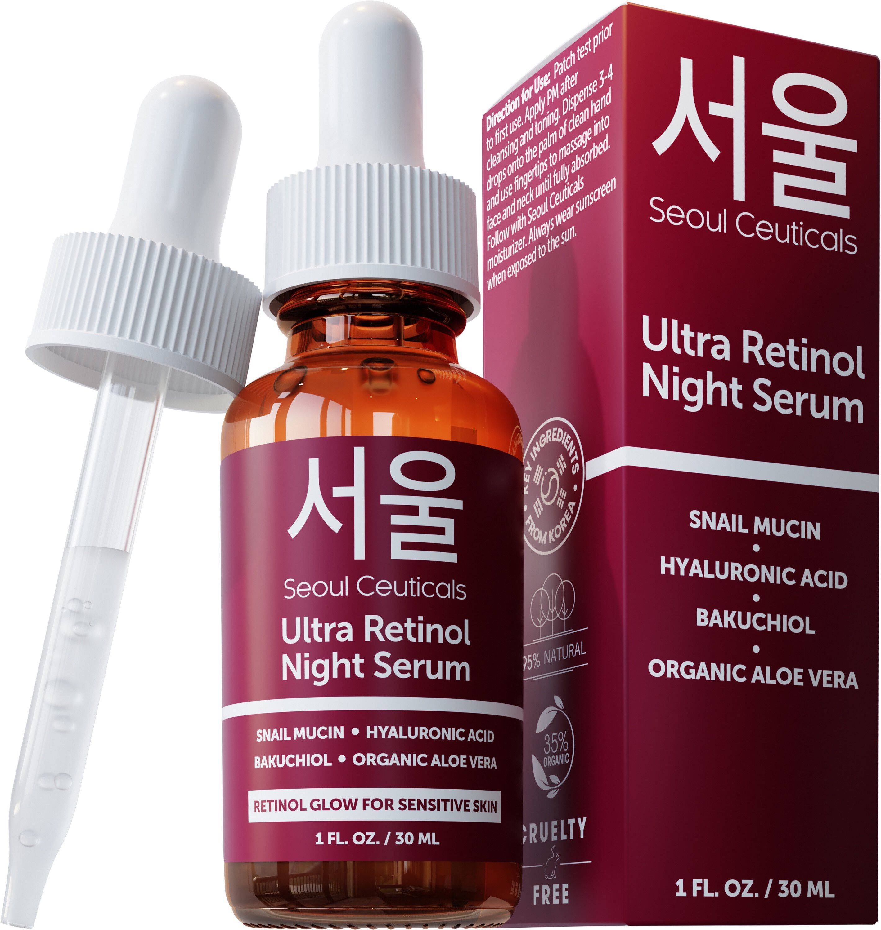 Korean Skincare Ultra Retinol Night Serum 1 oz