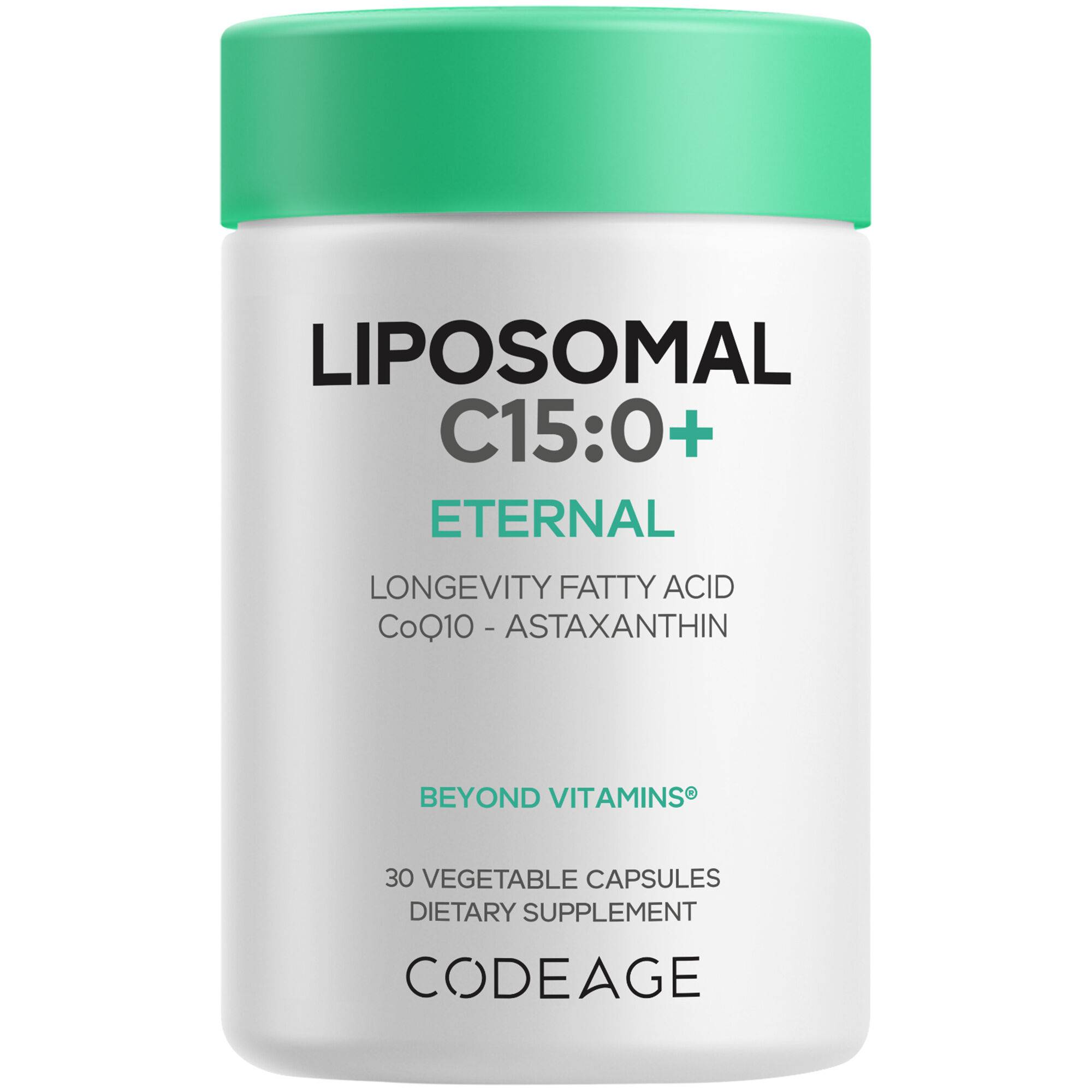 Liposomal C15:0+, Pentadecanoic Acid, Coenzyme Q10, Astaxanthin
