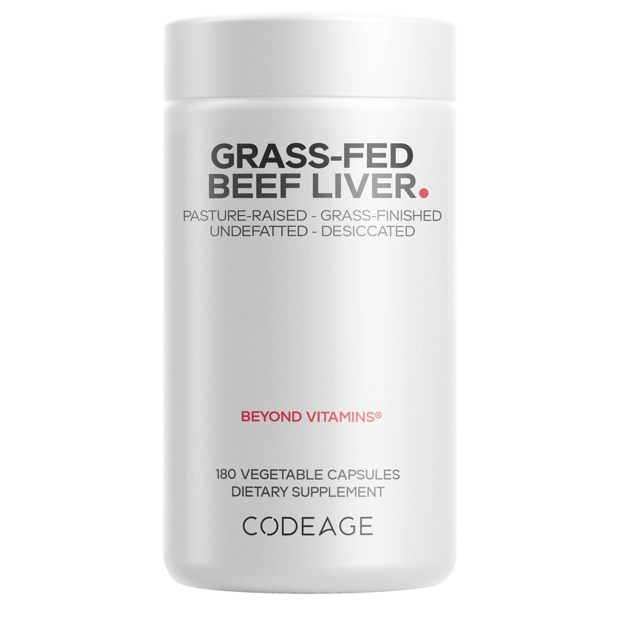 Grass-Fed Beef Liver Supplement Superfood Pasture Raised Beef Non-GMO