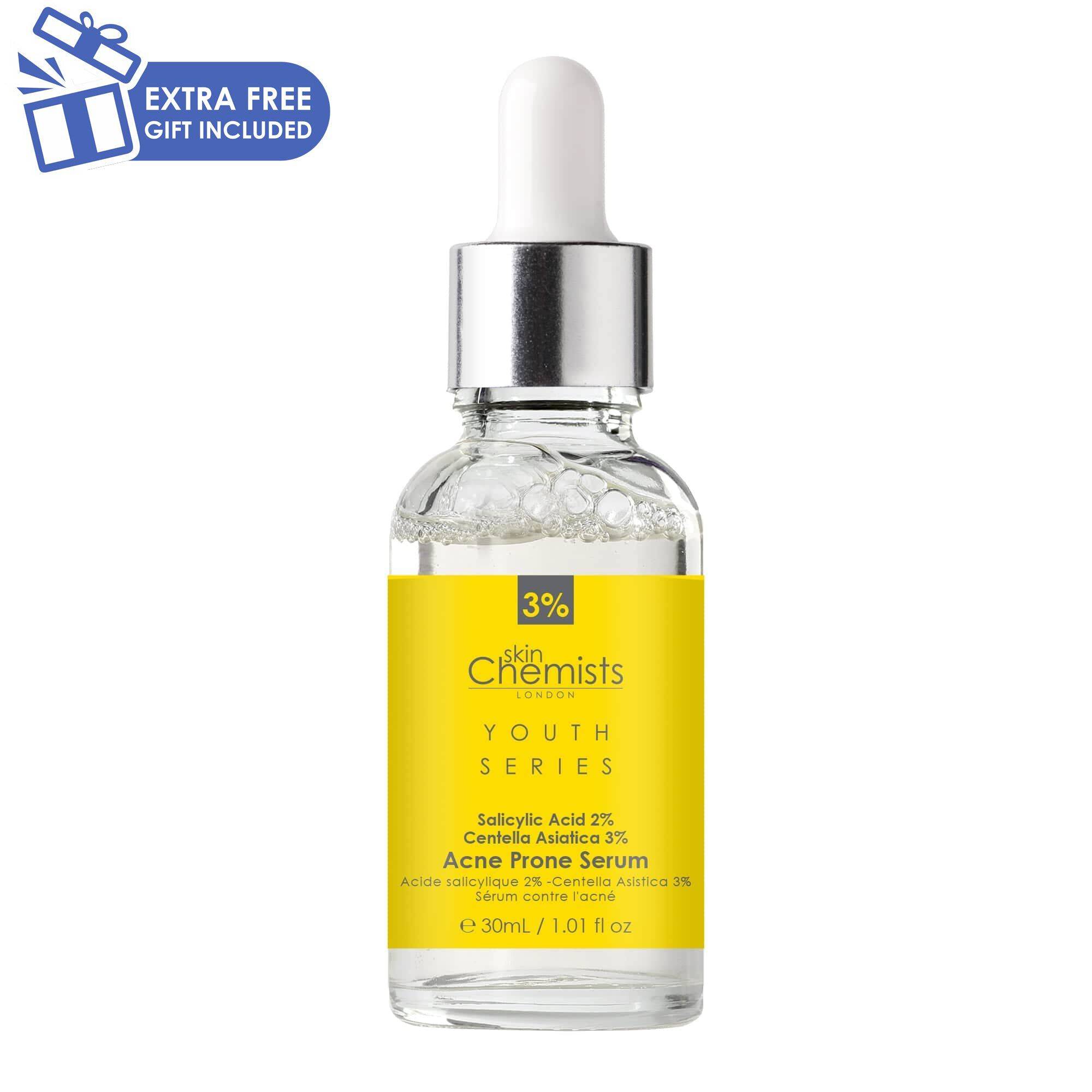 Acne Prone Serum 30ml Salicylic Acid 2%, Centella Asistica 3%