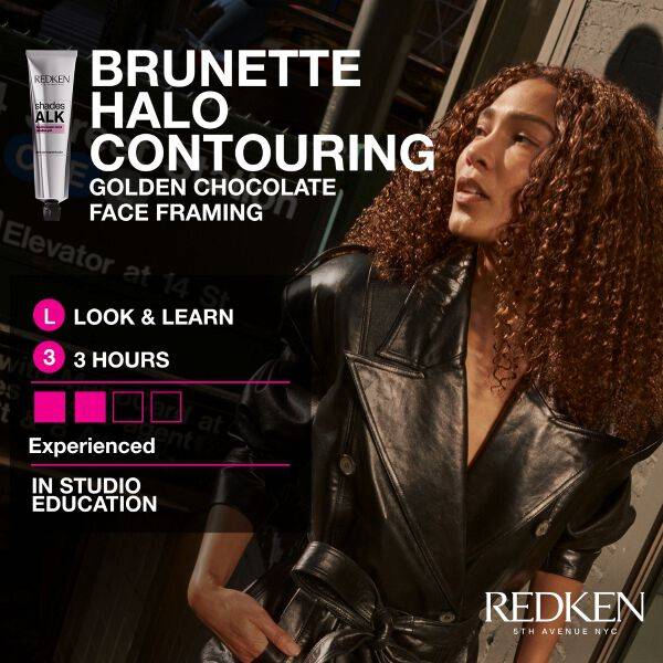 Brunette Halo Contouring - Golden Chocolate Face Framing