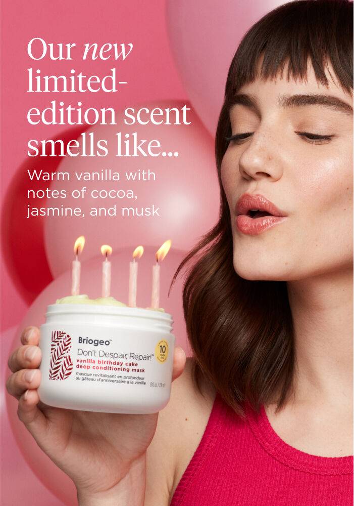 Briogeo Vanilla Birthday Cake Deep Conditiong Mask Limited Edition
