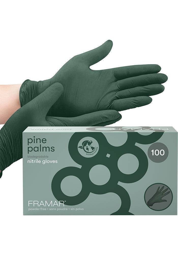 Biodegradable Pine Palms Nitrile Gloves