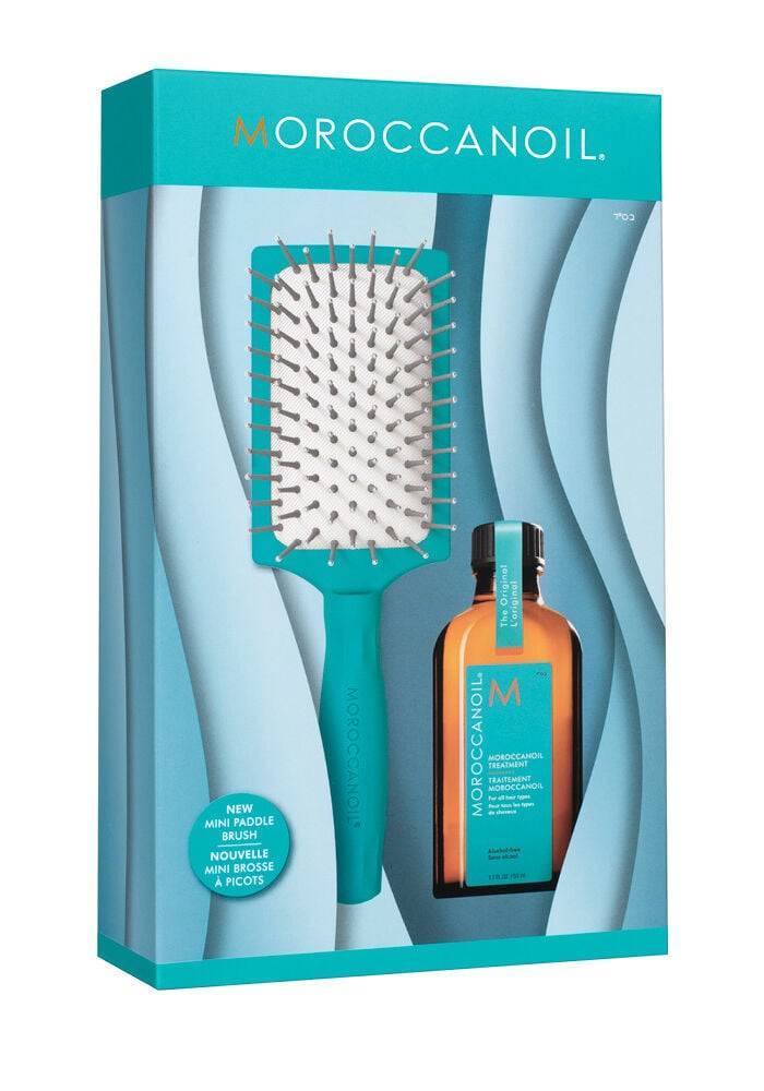 ION SILK FEELING 新品未使用3個セット Moroccanoil Moroccanoil Treatment & Mini Paddle Brush Kit - Salon