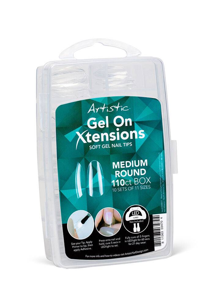 Gel On Xtensions Medium Round Tips