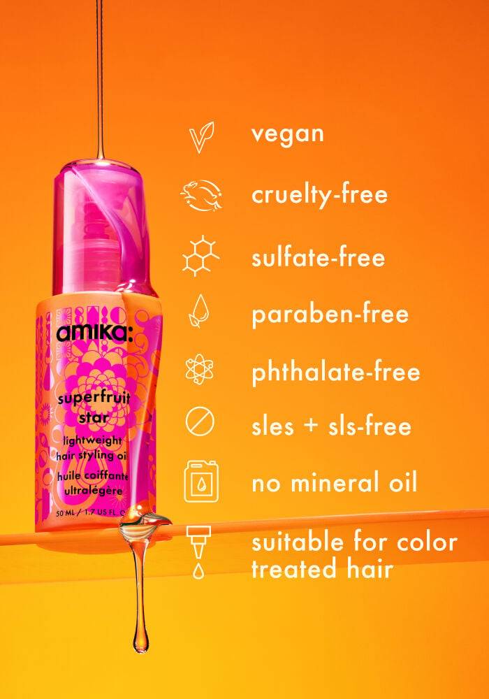 amika Superfruit Star Lightweight Hair Styling Oil