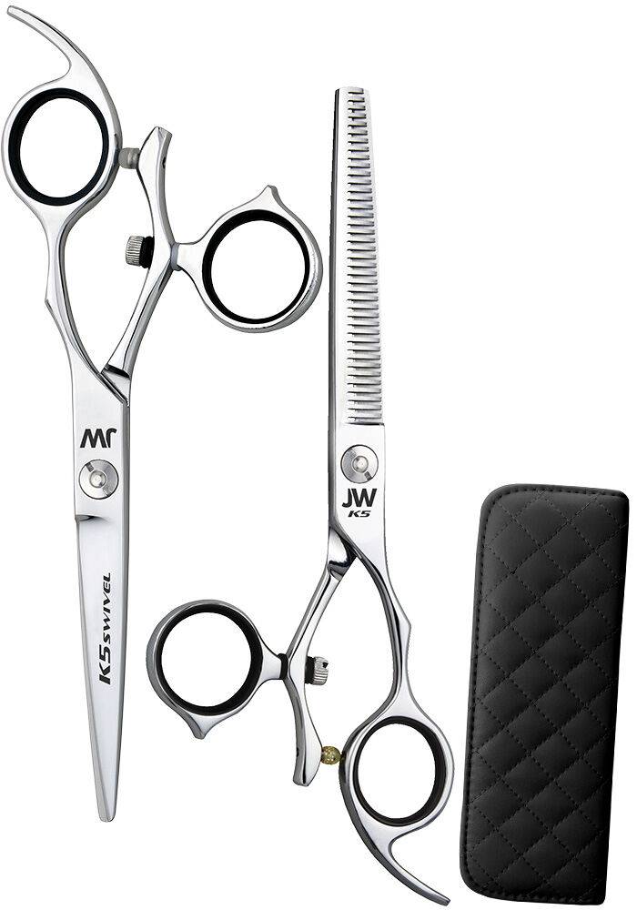 JW Shears K5 Swivel Shear & Thinner Set