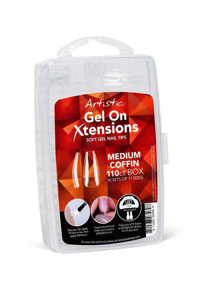 Gel On Xtensions Medium Coffin Tips