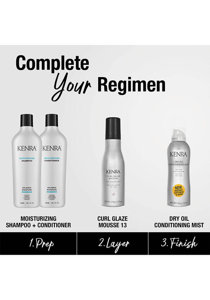 High-Quality Kenra Curl Glaze Mousse Capture Illustration