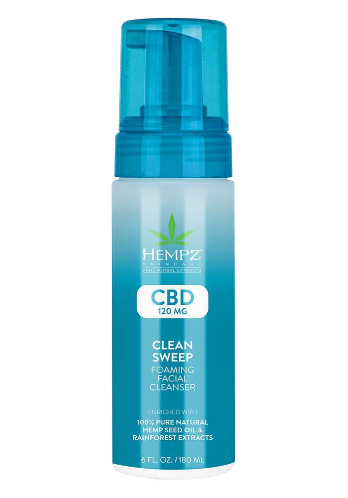Clean Sweep CBD Foaming Facial Cleanser