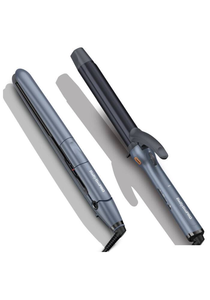 1" TrueTension Flat Iron & 1 1/4" PrecisionGrip Curling Iron Duo