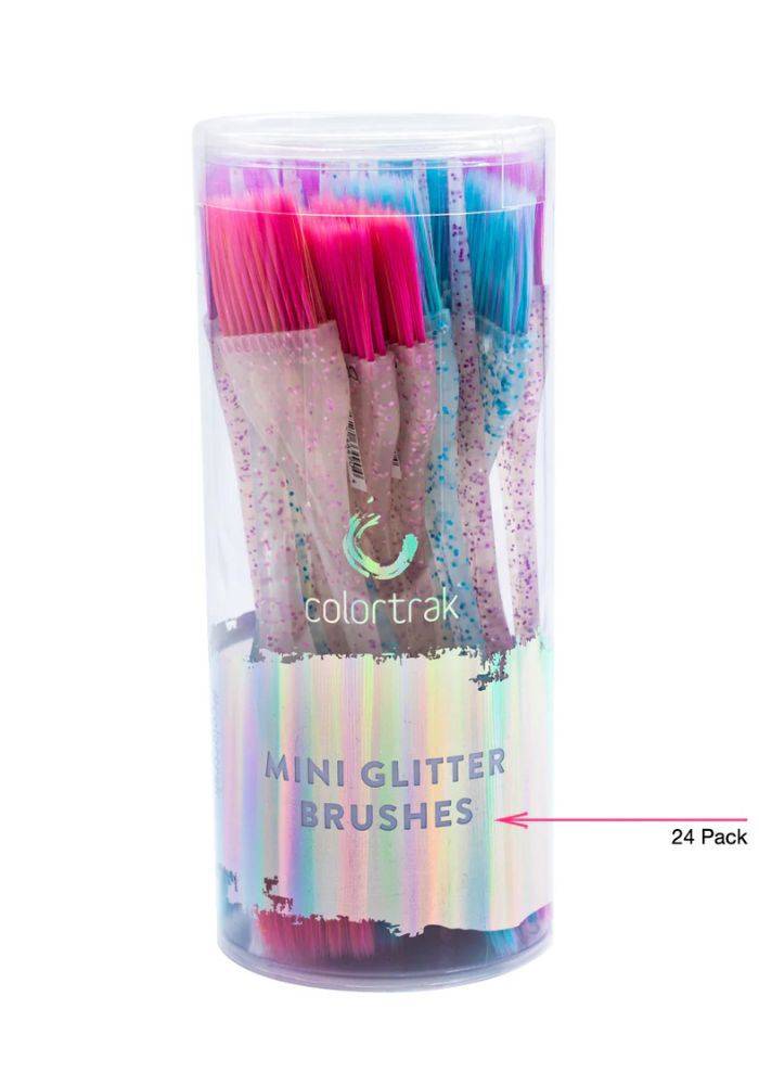 Mini Glitter Brush Canister Set