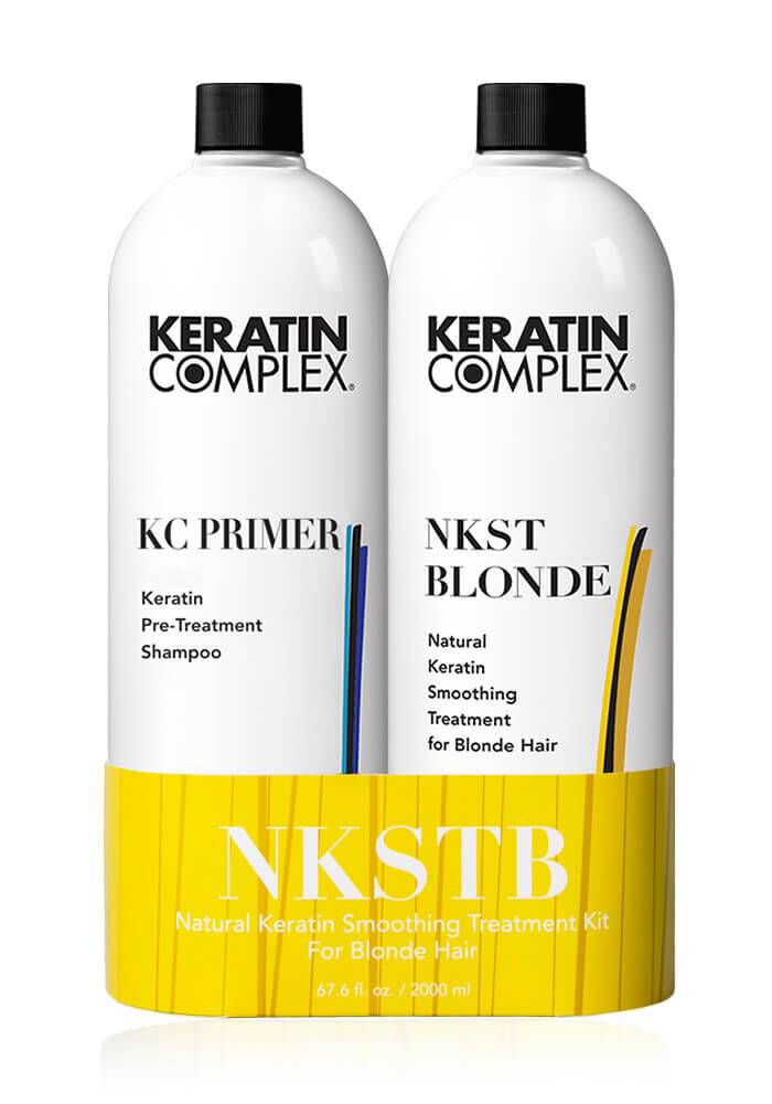 NKSTB: Natural Keratin Smoothing Treatment for Blonde Hair 33.8 oz. Banded Duo