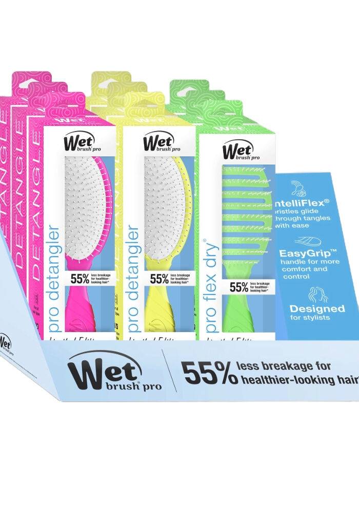 Limited Edition Pro Detangler and Flex Dry Hi-Def Neon Display 9 pc.