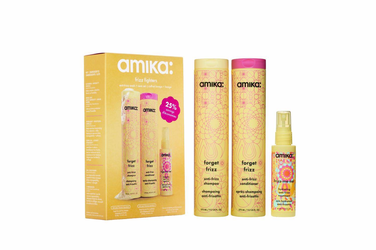 Frizz Fighters Anti-Frizz Wash + Care Set