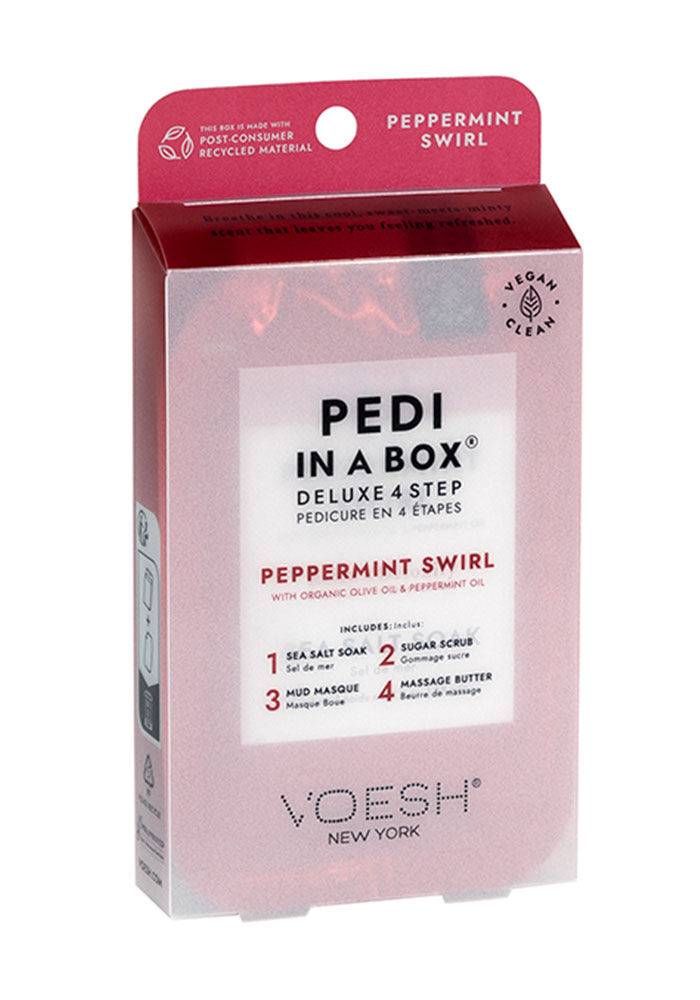 Voesh Pedi in a Box Deluxe 4 Step Peppermint Swirl