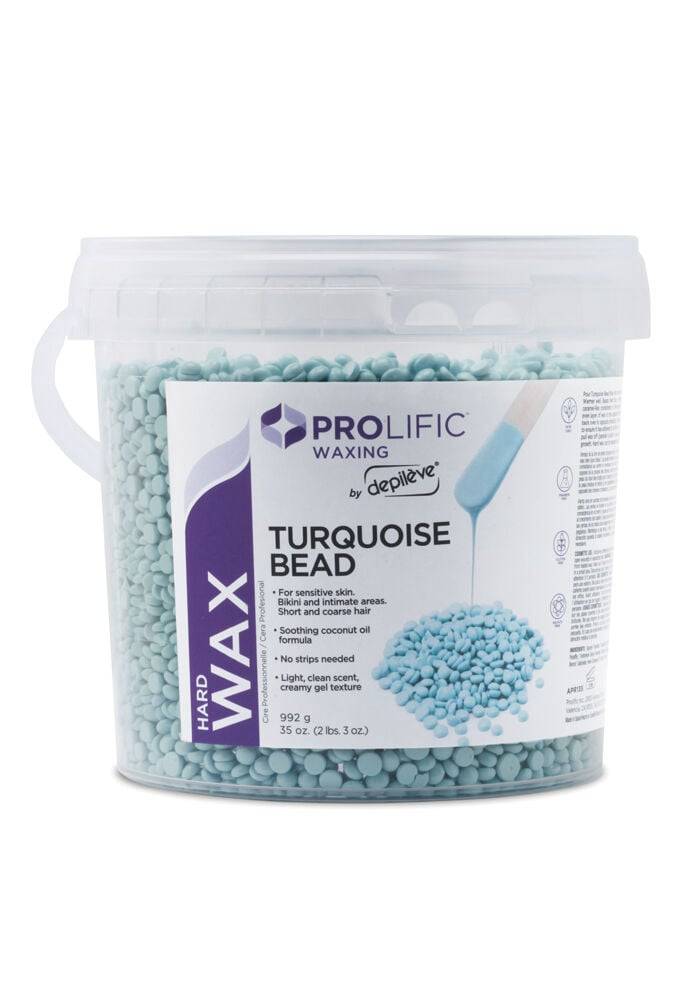 Prolific Turquoise Bead Hard Wax by Depileve