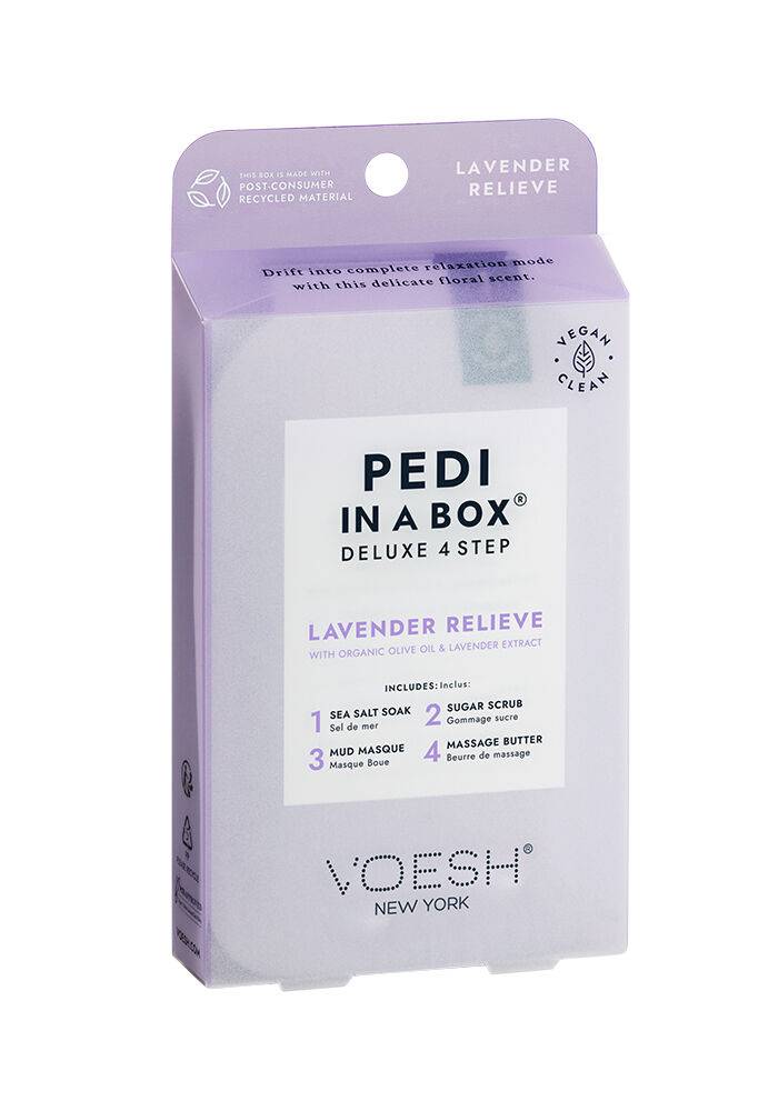 Pedi in a Box Deluxe 4 Step Lavender Relieve