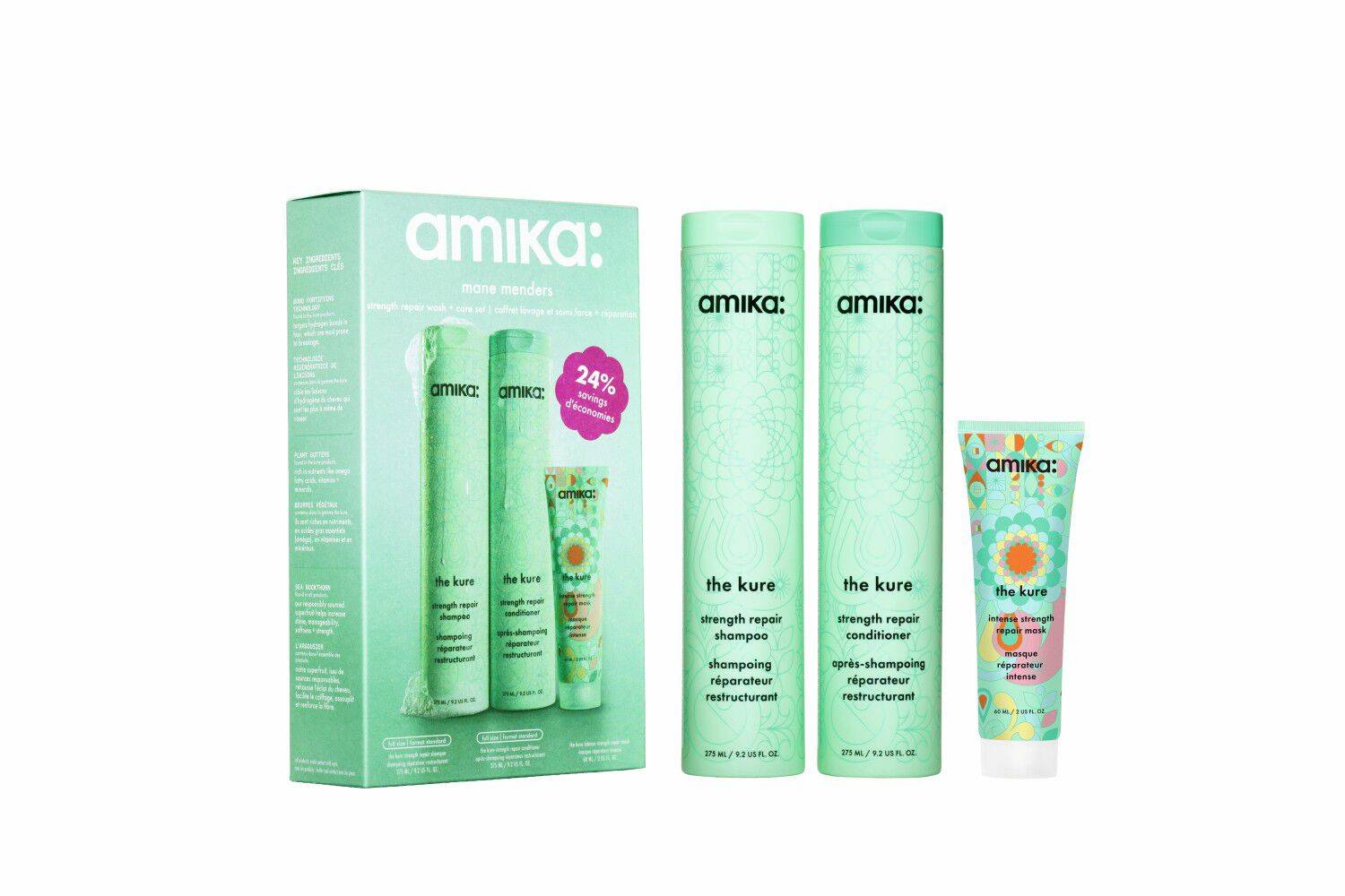 Mane Menders Strength Repair Wash + Care Set